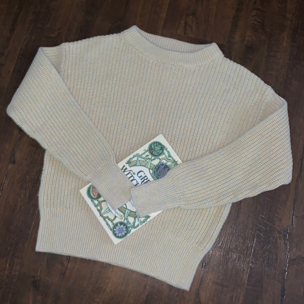 Universal Thread Cute Rainbow Pastel Chunky Cable Knit Sweater Size XS 🌈